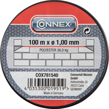 Connex metselkoord pes 1mm ro bobijn 100m - cox781540