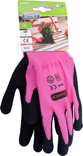 Chargez l'image dans la visionneuse de la galerie, Connex handschoen tuin latex roze gr07 - cox938577

