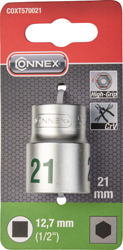 Connex 1 2 dopsleutel 21mm - coxt570021