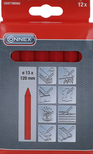 Load image into Gallery viewer, Connex krijt vettig rood 12st - coxt780562
