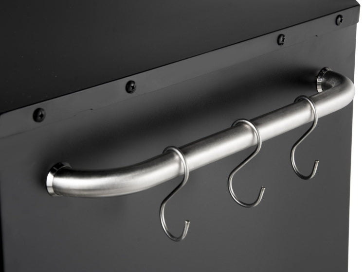 Load image into Gallery viewer, Cozze Buitentafel met uitschuifbare tafel voor pizzaoven zwart
