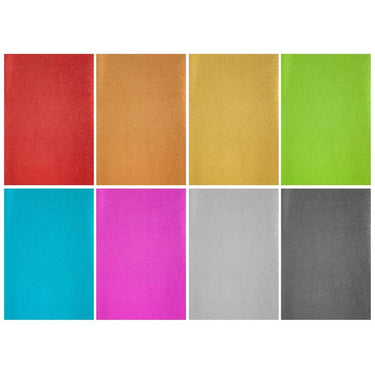 Grafix glitterpapier a4 8 vel