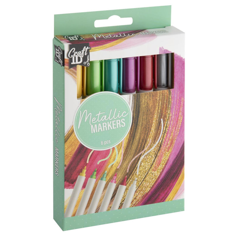 Load image into Gallery viewer, Craft id metallic markers - 6st.
