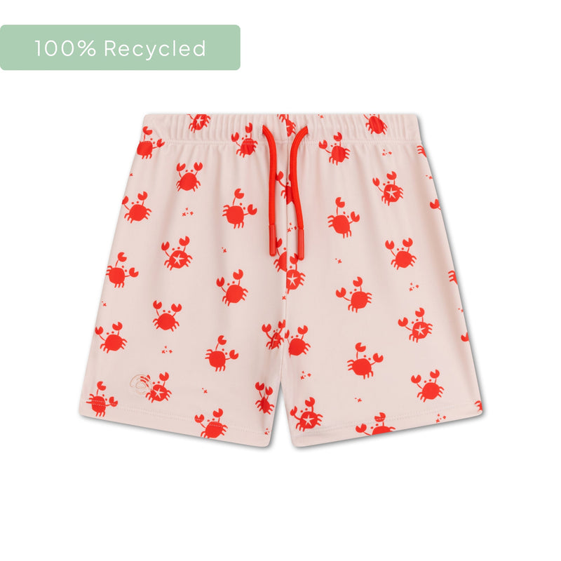 Load image into Gallery viewer, Crabby | beige rode uv zwemboxer jongens
