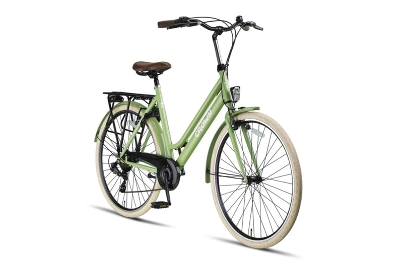 Load image into Gallery viewer, Crown new york 28 inch 53 cm dames 7v v-brakes groen
