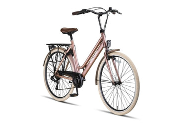 Crown new york 28 inch 53 cm dames 7v v-brakes roze