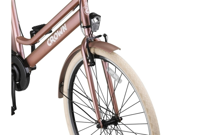 Load image into Gallery viewer, Crown new york 28 inch 53 cm dames 7v v-brakes roze
