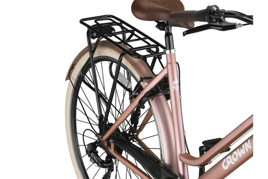 Crown new york 28 inch 53 cm dames 7v v-brakes roze