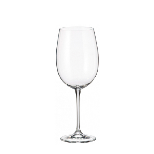 Crystal bohemia rode wijnglas fulica 640ml 6 stuks