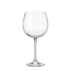 Crystal bohemia rode wijnglas fulica 670ml 6 stuks