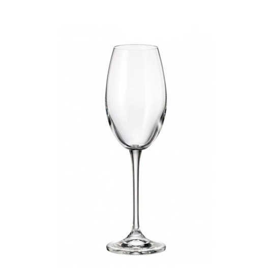 Crystal bohemia witte wijnglas fulica 300ml 6 stuks