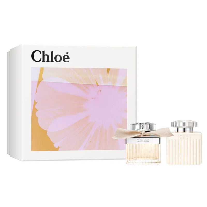 Load image into Gallery viewer, Chloe chloé signature geschenkset eau de parfum spray 50ml + bodylotion 100ml dames

