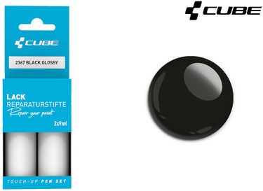 Cube touch-up pen set black glossy