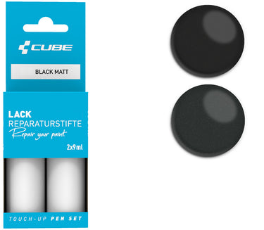 Cube touch-up pen set black matt