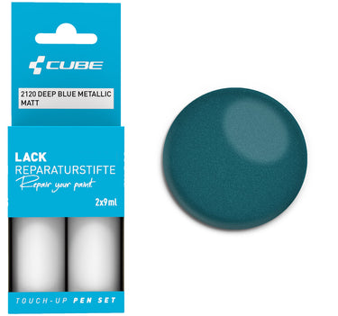 Cube touch-up pen set deep blue metallic matt