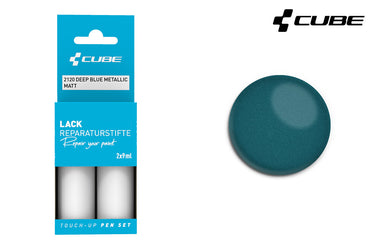 Cube touch-up pen set deep blue metallic matt