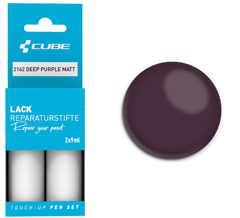Load image into Gallery viewer, Cube touch-up pen set deep purple matt
