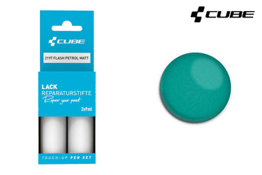Cube touch-up pen set flash petrol matt