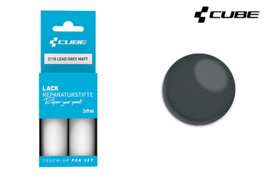 Cube touch-up pen set lead grey matt