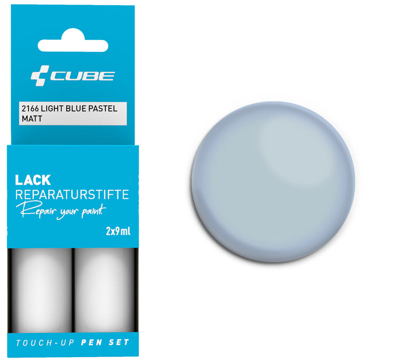 Load image into Gallery viewer, Cube touch-up pen set light blue pastel matt
