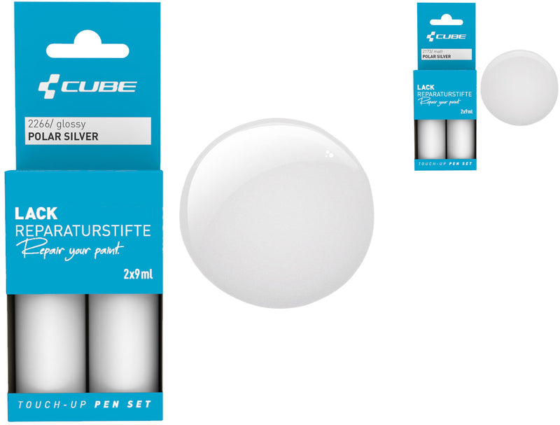 Load image into Gallery viewer, Cube touch-up pen set polar silver
