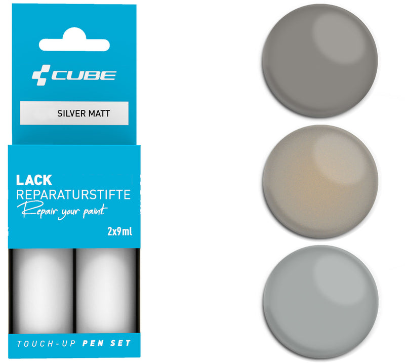 Chargez l'image dans la visionneuse de la galerie, Cube touch-up pen set silver matt
