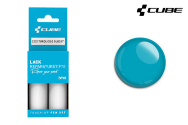 Cube touch-up pen set turquoise glossy