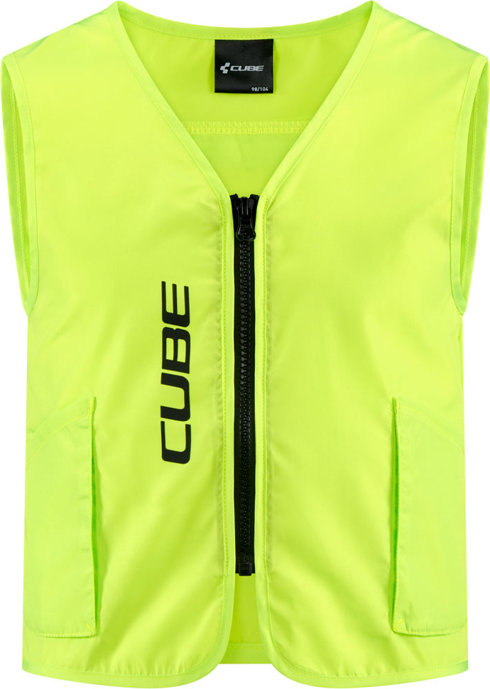 Load image into Gallery viewer, Cube safety rookie cmpt - kids high visibility vest
