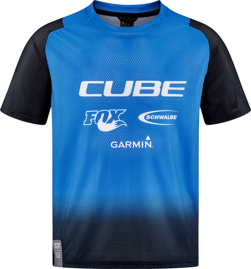 Load image into Gallery viewer, Cube vertex rookie x actionteam - kid's mtb jersey
