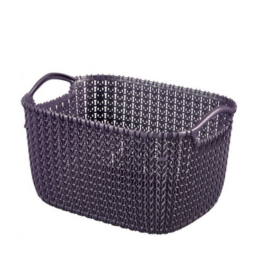 Curver opbergmand knit xs rechthoek twilight purple