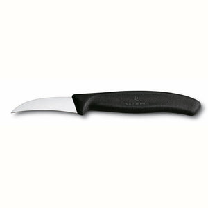 Victorinox schilmesje met gebogen 6cm lemmet en zwart handvat