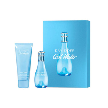 Davidoff coolwater woman geschenkset eau de toilette spray 30ml + body 75ml