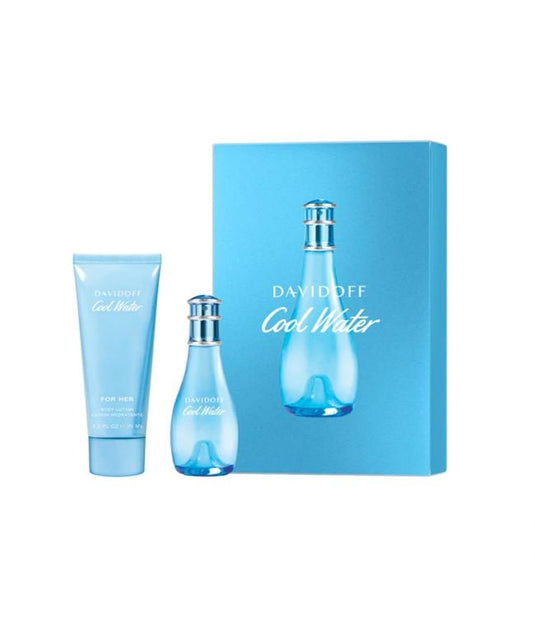 Davidoff coolwater woman geschenkset eau de toilette spray 30ml + body 75ml