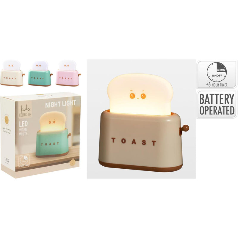 Afbeelding laden in galerijviewer, Home styling nachtlampje toaster met timerfunctie
