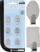Storage solutions plakhaakjes rvs 6 stuks op kaart