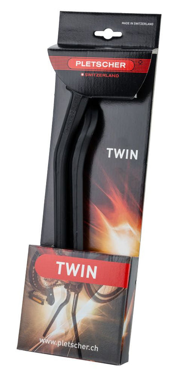 Esge Middenstandaard Twin dubbele poot 28 1.1 2 zwart