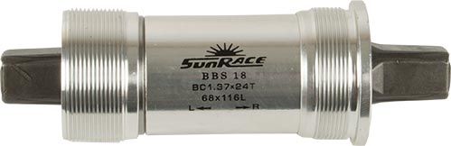 Sunrace trapas 68 116mm aluminium bbs18-116