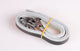 Toeclipsriemen lapize leerlook zwart