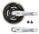 Lasco crankset 24 34 42t zilver zwart verdiept -4mm