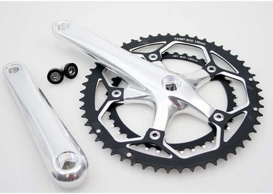 crankstel Race 8 9v 53 39 alu zilver