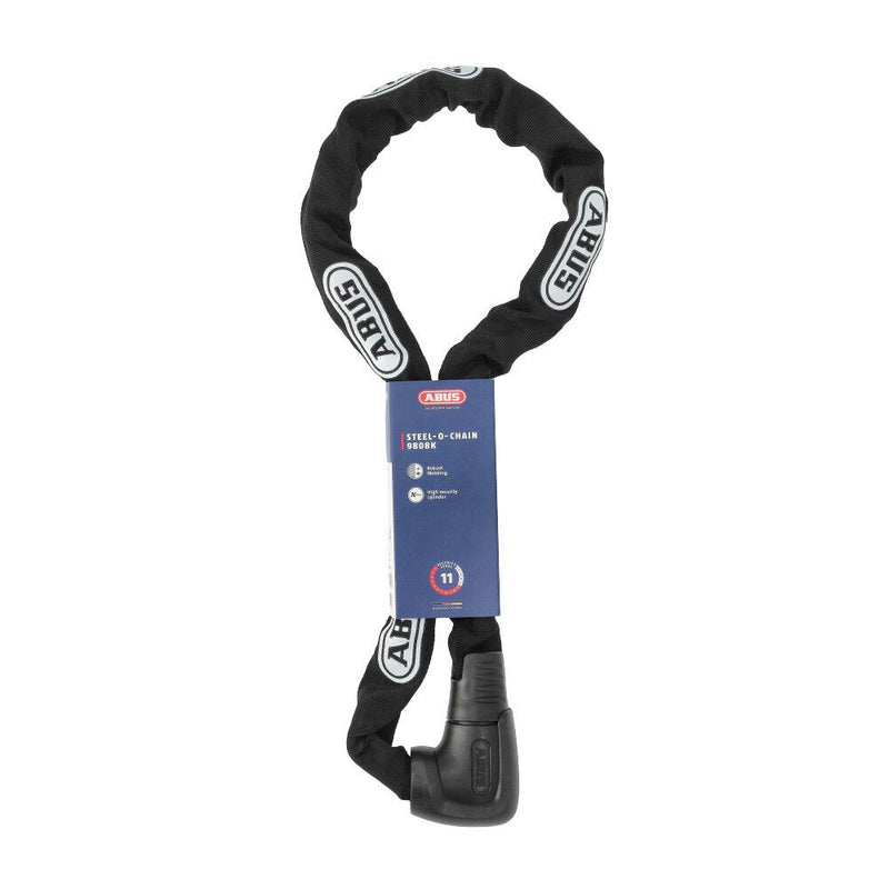 Chargez l'image dans la visionneuse de la galerie, Abus Steel-O-Chain 9808K 110 - Zwart - 110cm - Fietsslot
