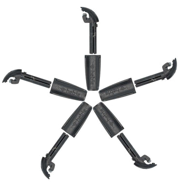 Eurofender spatd ef bev gripclip zw pvc set a 5