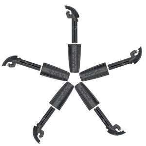 Eurofender spatd ef bev gripclip zw pvc set a 5
