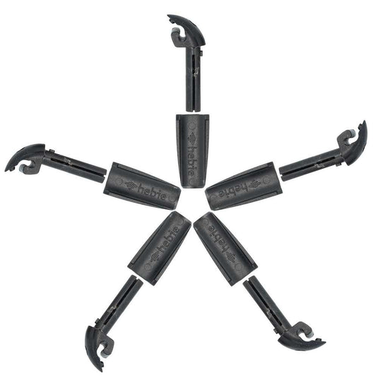 Eurofender spatd ef bev gripclip zw pvc set a 5
