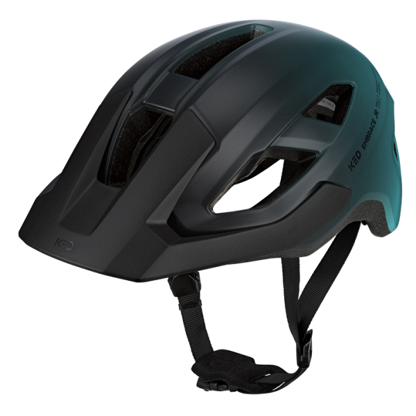 Load image into Gallery viewer, Ked fietshelm embrace jr s-m (52-58cm) - zwart groen
