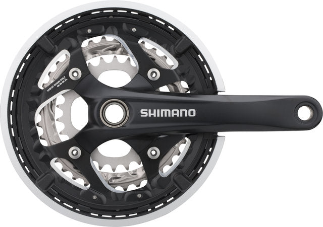 Load image into Gallery viewer, Shimano fc-t551 crankset w chain guard
