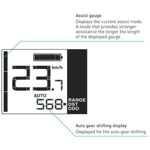 Chargez l'image dans la visionneuse de la galerie, Shimano e-bike display fietscomputer steps sc-en500 voor 22,2 mm doorsnede stuurbuis
