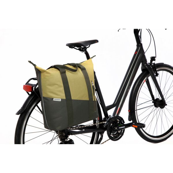 Afbeelding laden in galerijviewer, Newlooxs tas new looxs kota shopper | oslo | olijfgroen geel | 24l
