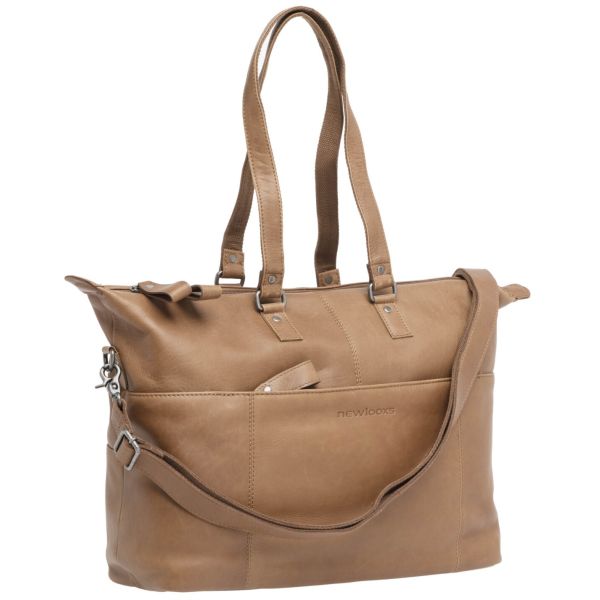 Load image into Gallery viewer, Newlooxs - New Looxs laptoptas leer Verla cognac 21 liter
