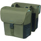 Basil dubbele fietstas go 32 liter - 14 x 27 x 31 cm - donkergroen